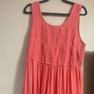 Mlle Gabrielle Coral Sleeveless Dress